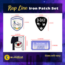 Load image into Gallery viewer, Jimtober 2023: Like Crazy Denim Jacket with iron-on patches
