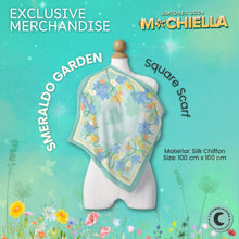 Load image into Gallery viewer, 'Smeraldo Garden' Square Scarf
